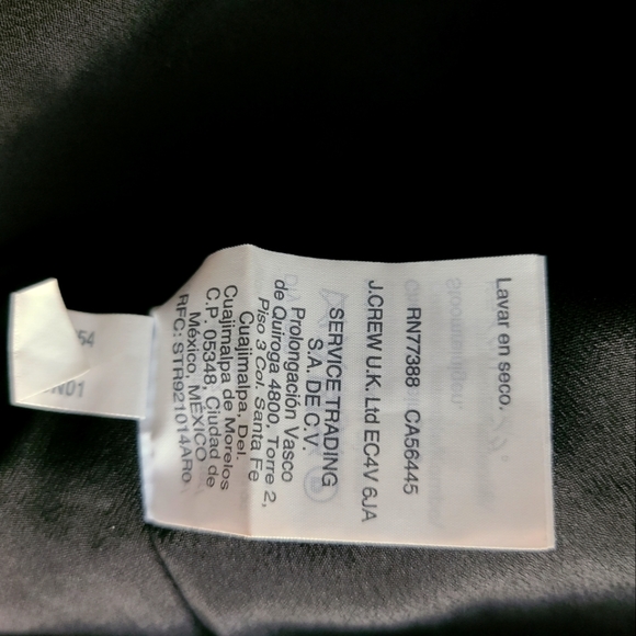 J Crew NWOT Size 0 black blouse. Never worn - Picture 8 of 8